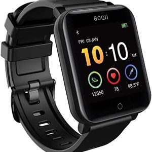GOQii Smart Vital MAX SpO2 ,IP68 Smartwatch ( Black)